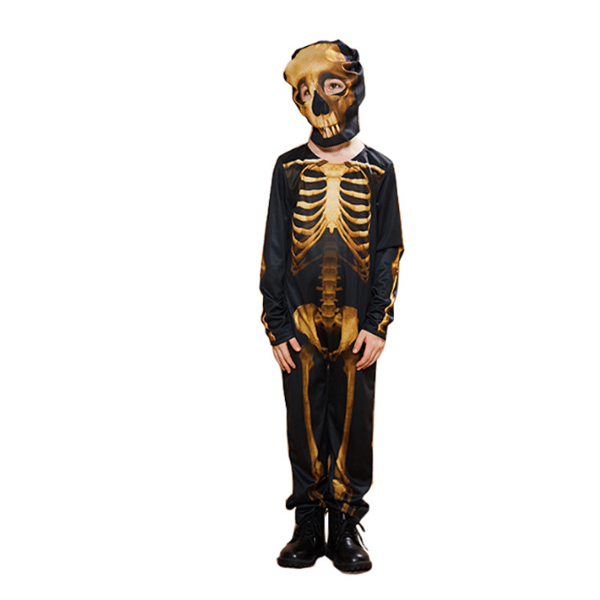 Skelett Halloween kostym Jumpsuit för barn M