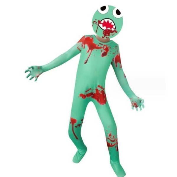 Halloween Rainbow Friends Monster Onesie Green 160CM