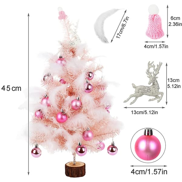 18 I bordsjulgran Pink