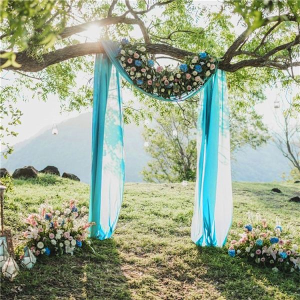 18ft Wedding Arch Drapering Tyg 1 Panel Wine Red