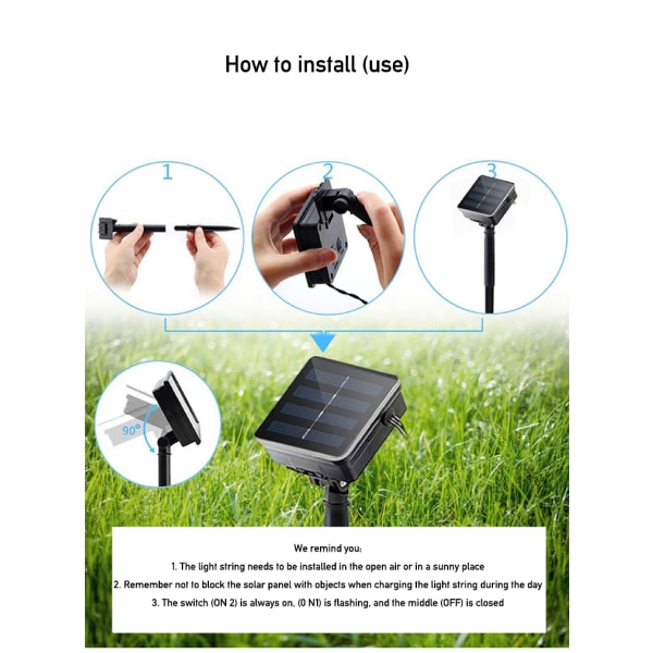 Solar Lights Maple Leaf Fairy Lights Vattentät 32.8 ft 100led