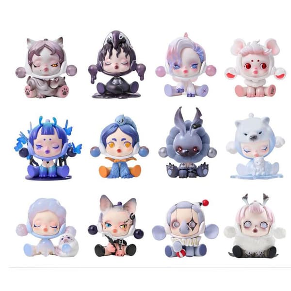 Monster Doll Warmth Series, Blind Box-figurer Black rabbits