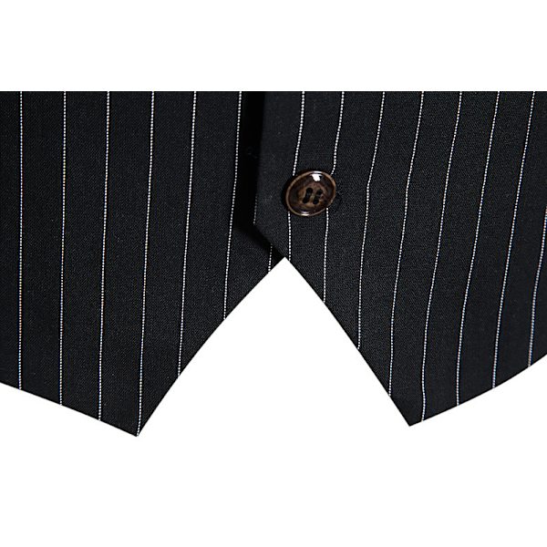 Herrkostym väst slim fit väst affärsväst för kostym smoking black M