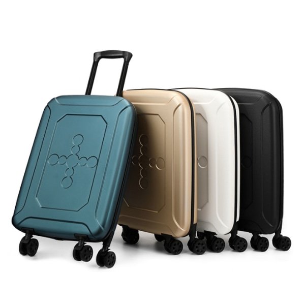 Lätt resväska med hård sida med 4 hjul black