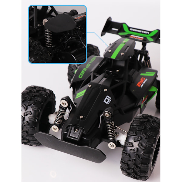 Kaukosäädöllä ohjattava auto, 1:18 mittakaava 4x4 RC-autojen suoja Blue