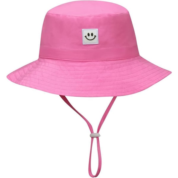 Baby Solhatt Smile Face UPF 50+ Småbarnshatt för Pojkar Flickor pink 54