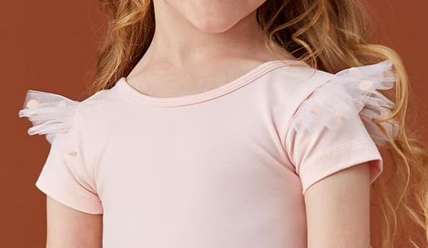 Pige-Danseleotards med Skørt Light Pink 120