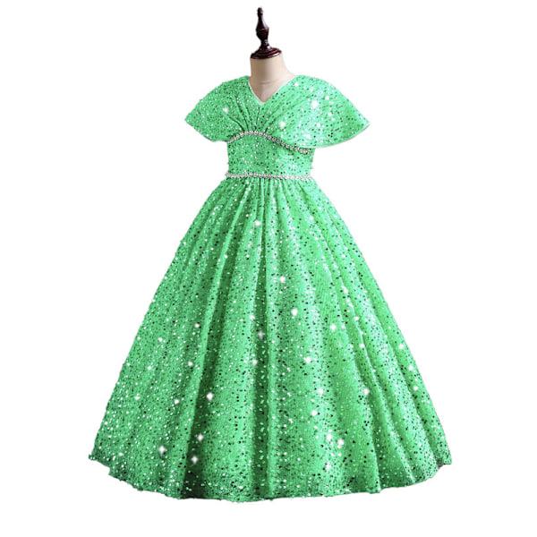 Tyttöjen juhlamekko, sekavenki, muodollinen, tyylikäs syntymäpäivämekko Green 130