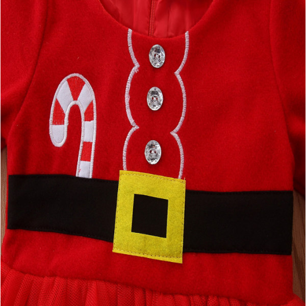 Toddler Barn Flickor Kläder Julklänning 60cm