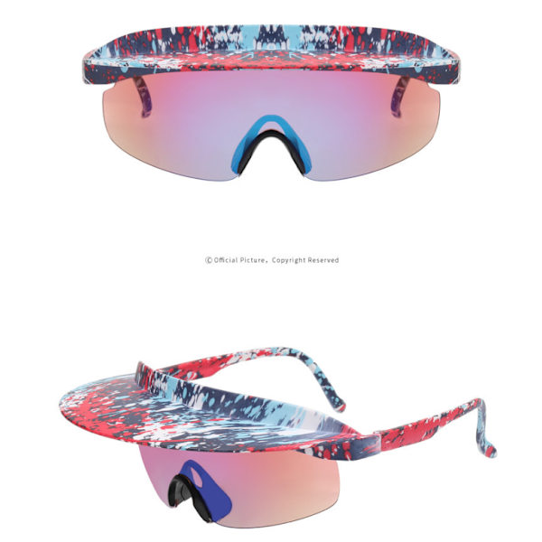 UV-skydd Cykelsolglasögon med hattkant Style 4