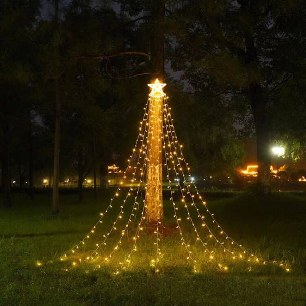 Juldekorationer Utomhus Star String Lights warm white