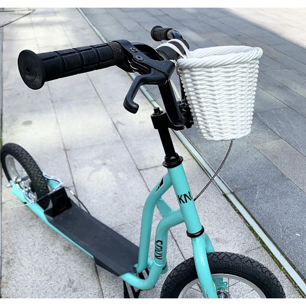 Flettet Mini Cykelkurv til Børnecykel Styr White