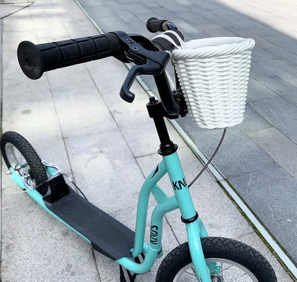 Vävd Mini Cykelkorg för Barncykel Styre White