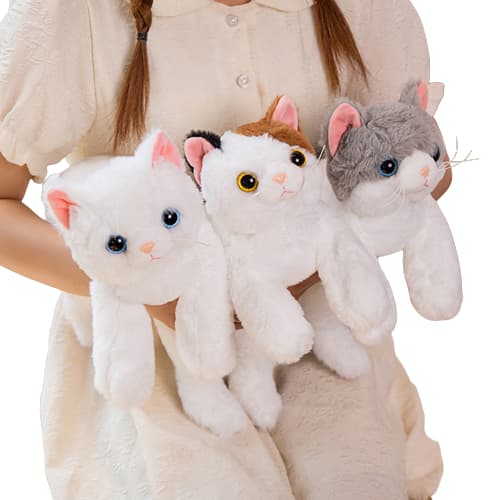 Plush-eläin Kissa, Pentu 19 tuumaa White
