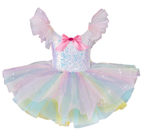 Børne Ballroom Klæder Sequined Tutu Kjoler Pink 110