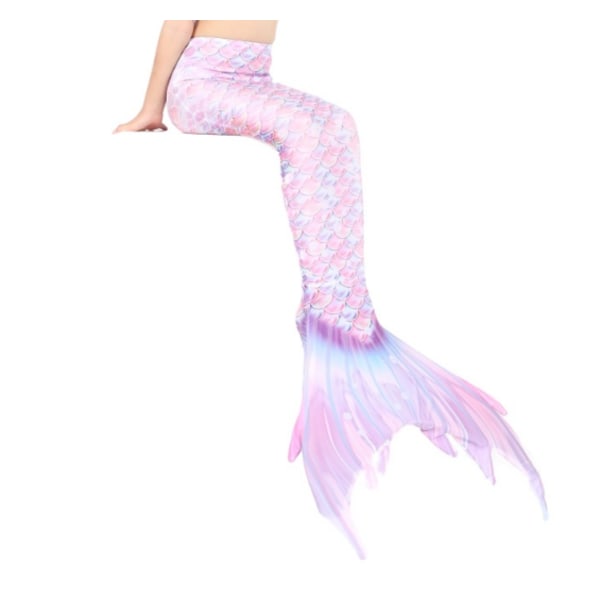 Mermaid Tails för simning för barn och vuxna med Monofin pink 120