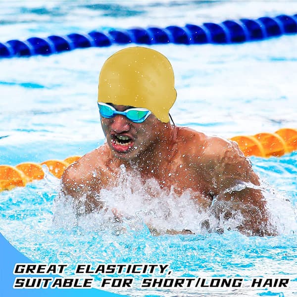Badmössor Hörselskydd 3D Cap Yellow