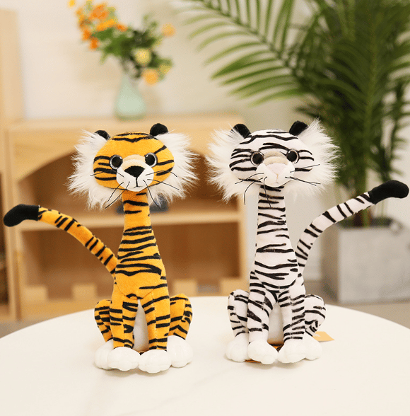 Simulaatioeläin Pehmolelu Täytetty Lapsille White Tigers 35cm