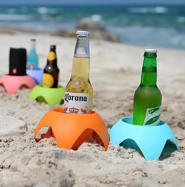 5PCS Beach Drinks Underlägg Sand Underlägg 14.5*7.5cm