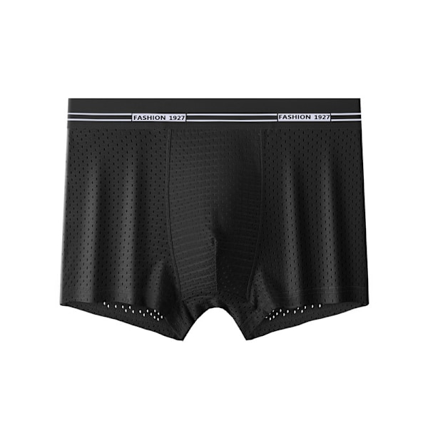 Herr Ice Silk Boxer Mesh Brief Andas Kyl Underkläder Black L