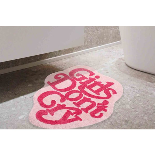 Girls Don't Cry Badrumsmattor 36x39 tum Pink