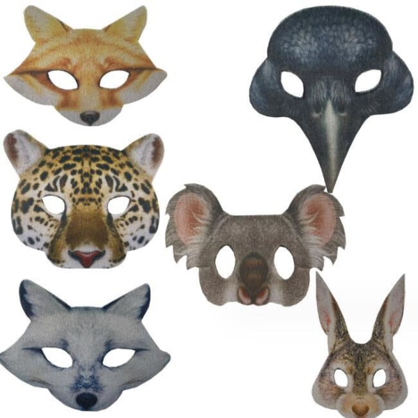 Digitaltryckt Djurmask för Maskerad Leopard