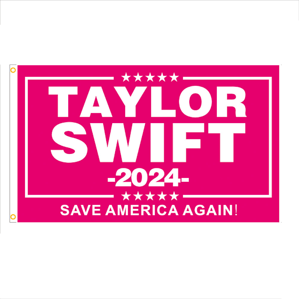 Taylor 2024 -lippu 3x5 jalkaa, vaaleanpunainen, muusikkolippu TL023-DP-QZ2005