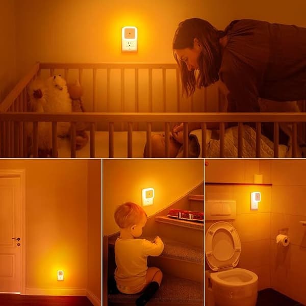 Nattlampor Plugg in i Vägg för Sovrum, Badrum yellow