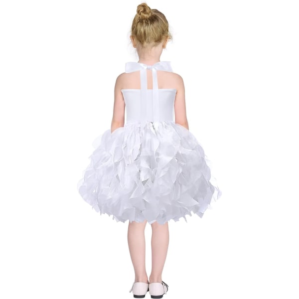 Tutu klänning för flickor Glittrande paljetter i tyll baloutfit White 6T