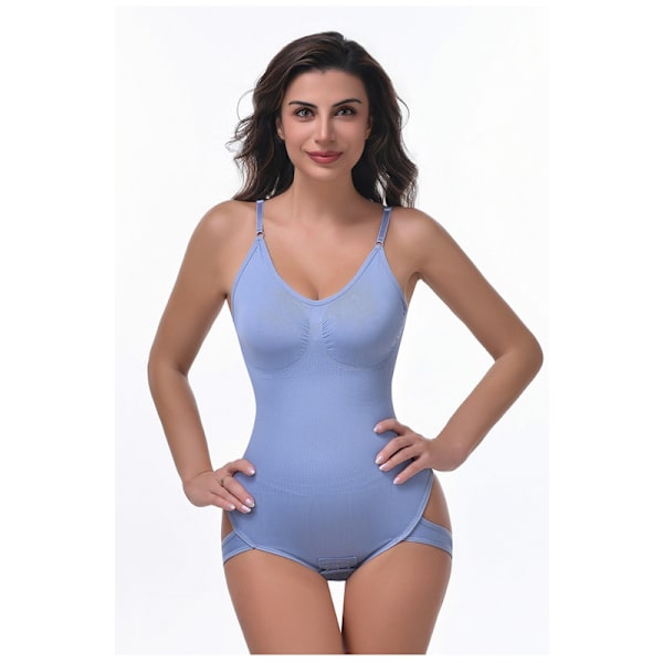Sömnlös Formgivande Helkroppsshaper Tanga Bodysuit Light Blue L