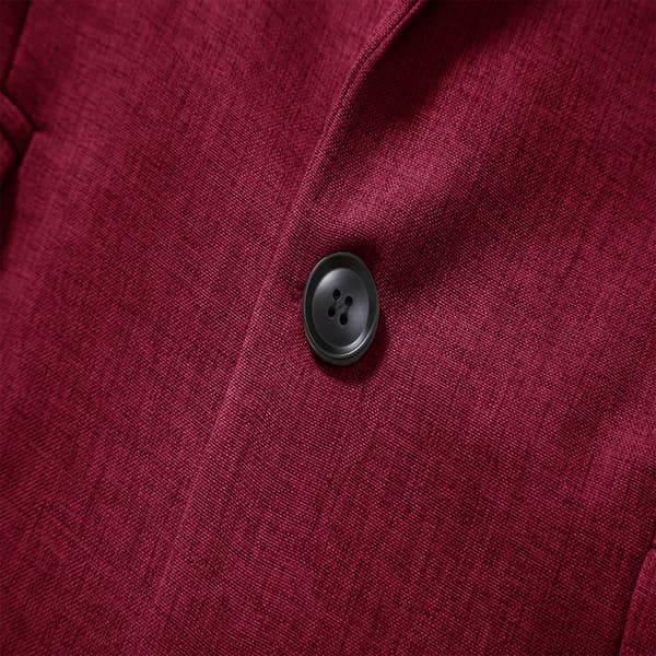 Slim fit business casual kavajer för män, enknäppt lättviktskostymjacka Red M