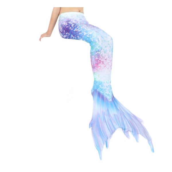 Mermaid Tails för simning för barn och vuxna med Monofin blue 130