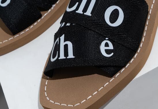 Alphabet Webbing Tykke Bunds Slippers til Kvinder Orange 41