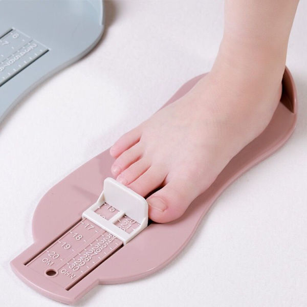 Baby Foot Mätapparat Familj Barn pink
