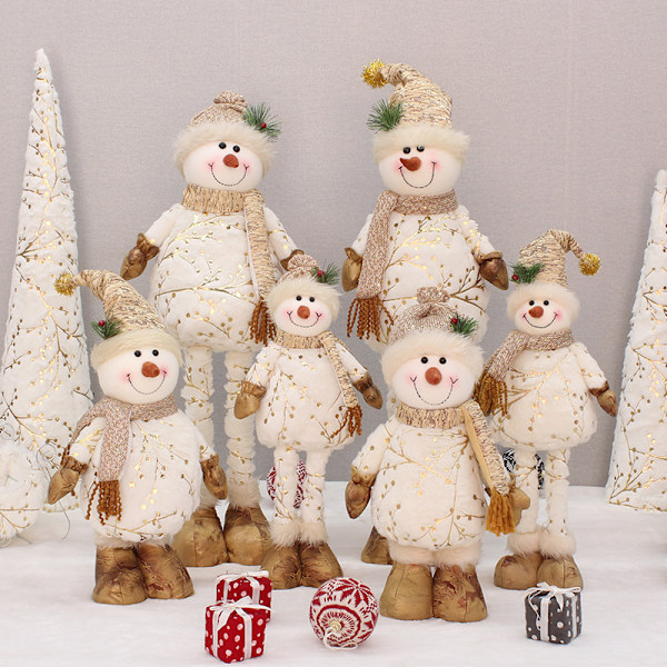 Snømann Juletrepynt Snømann Plysj Leke Style4
