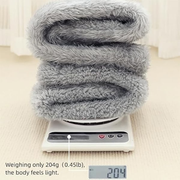 Naisten polven yläpuoliset pörrösukat, korkeat ja pehmeät sukat Light Grey