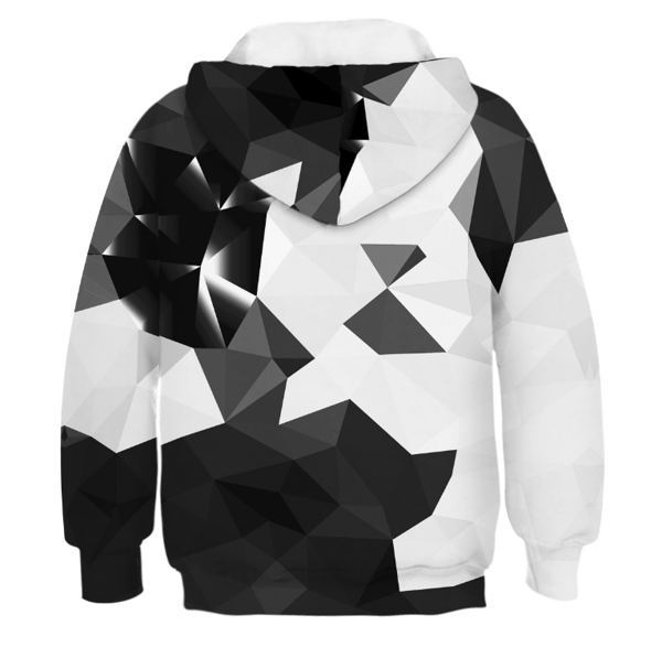 3D- printed tröja med huv black L