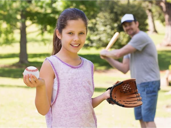 Baseball Sæt til Børn, Baseball Handske 3-i-1 Pakke Red