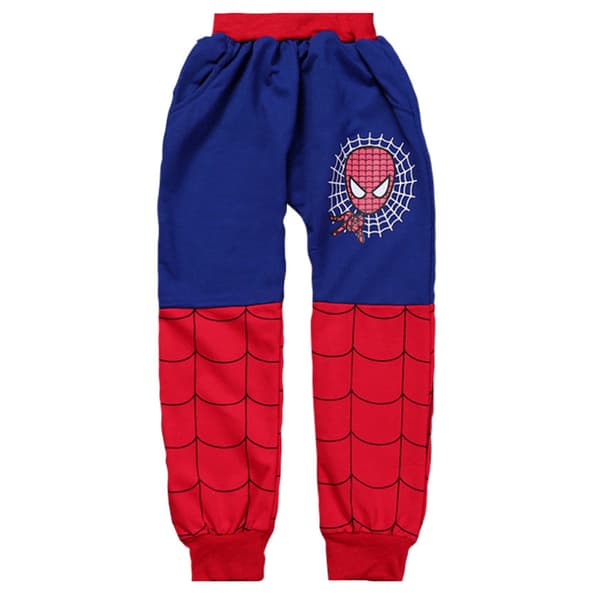 Spider-Man Grafisk 2-delt Sæt, Drenge Pullover Hættetrøje & Joggingbukser Sæt BLUE 110CM
