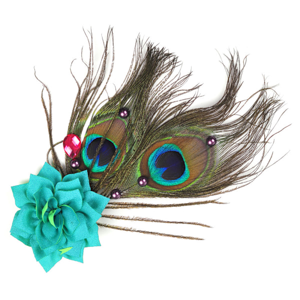 Piges Peacock Kostume Sæt med LED Lysende Peacock Tutu Kjole M
