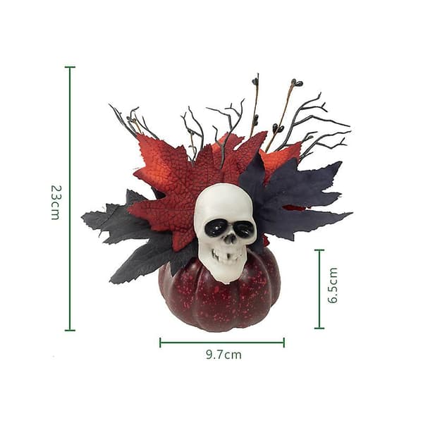 Kunstig Græskarpynt til Halloween, 9 Tommer Style 3