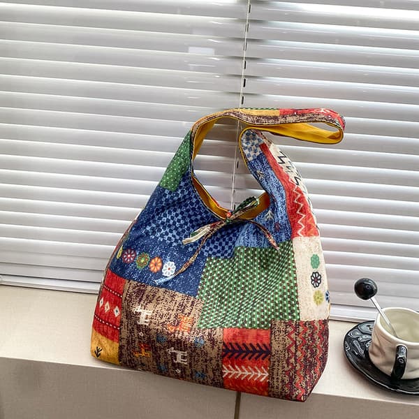 Bohemsk Skulderveske for Kvinner blue