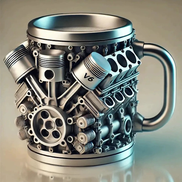 Personlig rustfri stålkopp, V8/V6 motorer design rustfri stålkopp V6