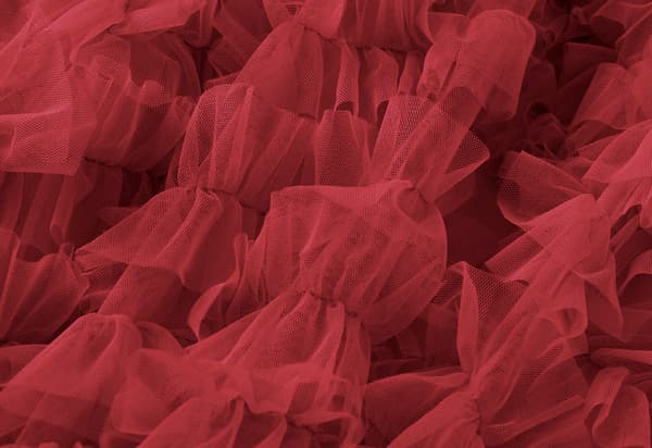Kvinders Sød Elastisk Talje Tulle Lagdelt Ruffles Mesh Lang Lagdelt Skørt Red
