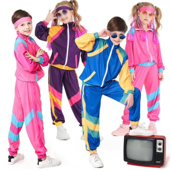 Hip Hop-kostymer Sportsdansklær for barn Purple L