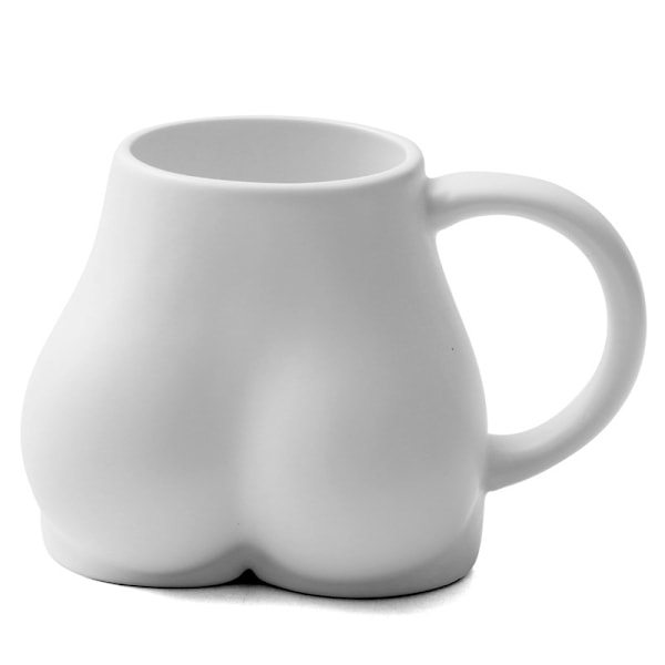 Sjov Butt Kaffe Kops, 3D Butt Keramik Kaffe Kopper White