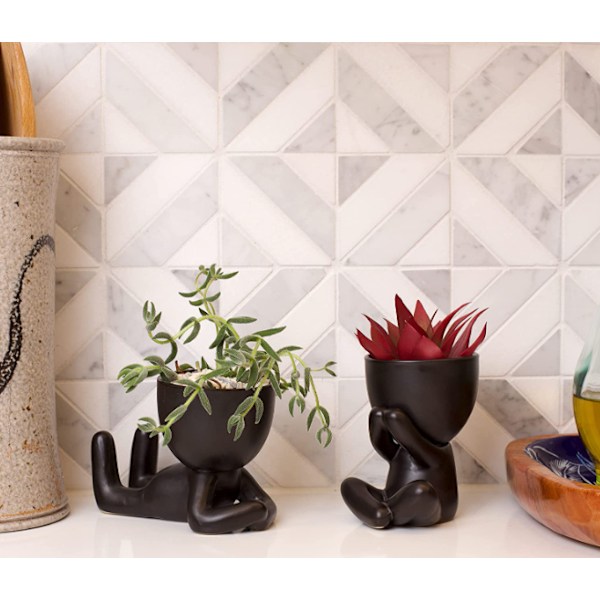 Mini Dekorative Potter til Planter Style 3