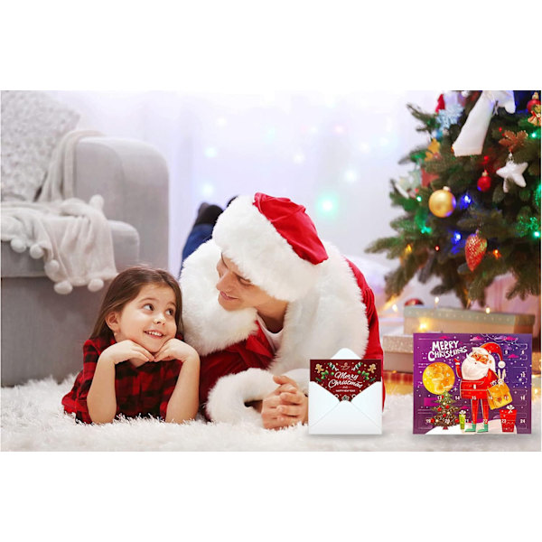 Julkalender 2023 för Flickor, 24 Dagar Jul Armband Presentset Style 3