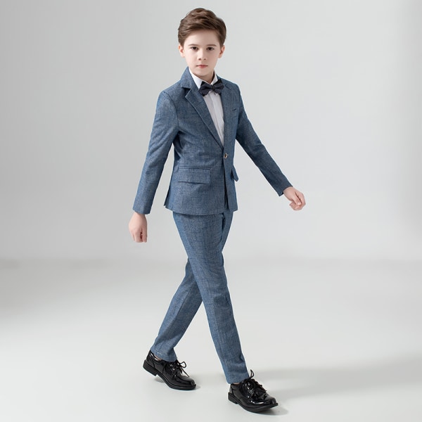 Boys 4-delade kostymer Slim Fit Outfits Väst 100cm
