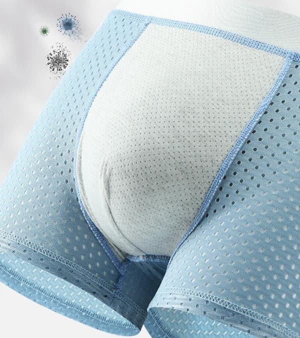 Herr Ice Silk Boxer Mesh Brief Andas Kyl Underkläder Light Grey XL